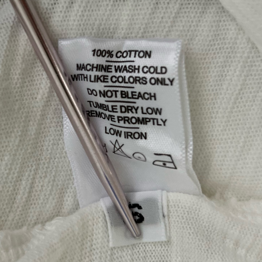 American Giant Womens Premium Slub V-neck Tee Size Small White Short Sleeve - Picture 8 of 9